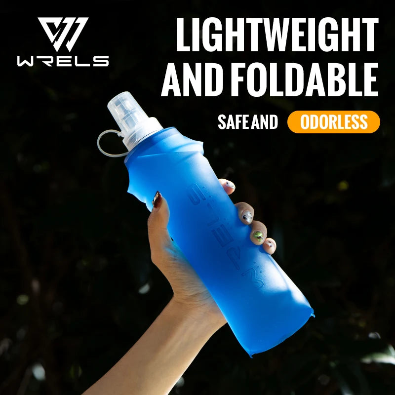 250Ml 500Ml Soft Flask Folding Collapsible Water Bottle TPU BPA Free Outdoor Sport Portable Water Bag Running Camping