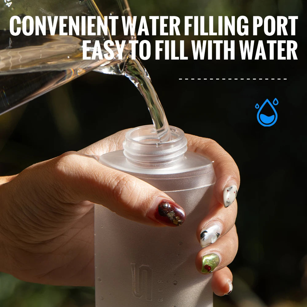 250Ml 500Ml Soft Flask Folding Collapsible Water Bottle TPU BPA Free Outdoor Sport Portable Water Bag Running Camping