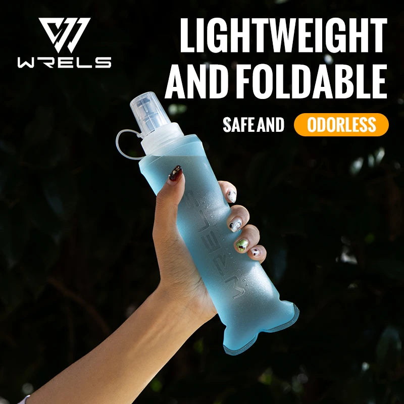 250Ml 500Ml Soft Flask Folding Collapsible Water Bottle TPU BPA Free Outdoor Sport Portable Water Bag Running Camping