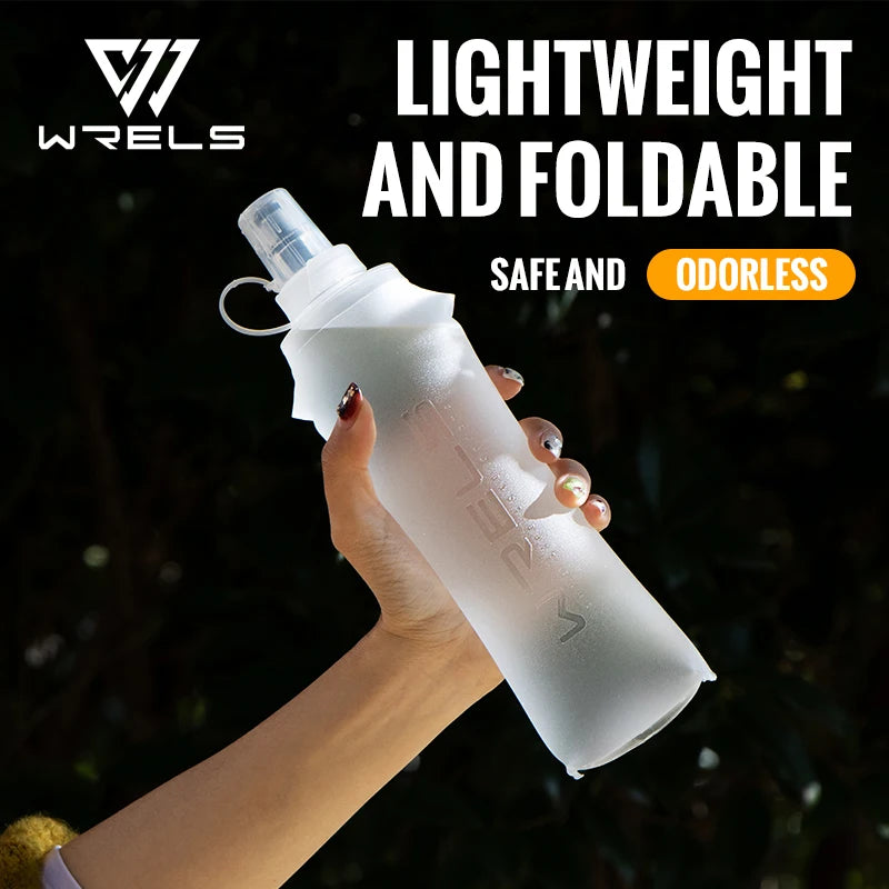 250Ml 500Ml Soft Flask Folding Collapsible Water Bottle TPU BPA Free Outdoor Sport Portable Water Bag Running Camping