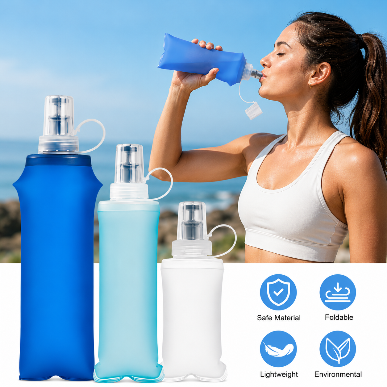 Collapsible Travel Water Bottle