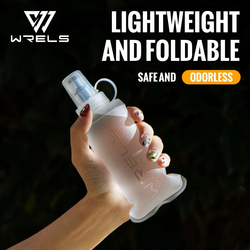 250Ml 500Ml Soft Flask Folding Collapsible Water Bottle TPU BPA Free Outdoor Sport Portable Water Bag Running Camping