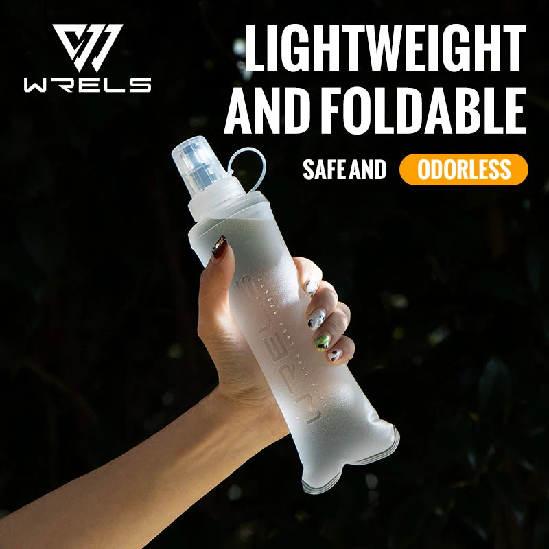 250Ml 500Ml Soft Flask Folding Collapsible Water Bottle TPU BPA Free Outdoor Sport Portable Water Bag Running Camping