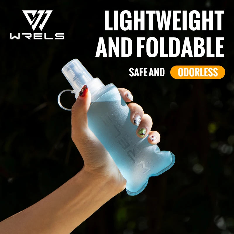 250Ml 500Ml Soft Flask Folding Collapsible Water Bottle TPU BPA Free Outdoor Sport Portable Water Bag Running Camping