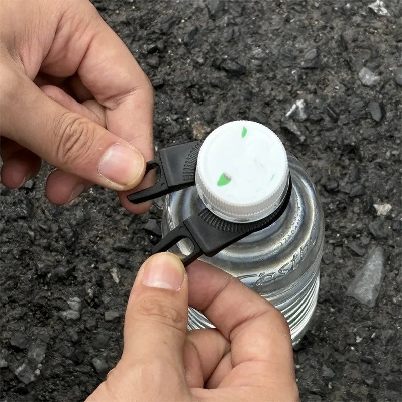 Outdoor Waterbottle Buckle Hook Nylon Webbing Buckle Hook Climb Carabiner Belt Backpack Hanger Camp Water Bottle Holder Clip
